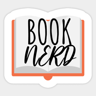 Bookworm book nerd Sticker